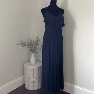 LULU’S BLACK RAYON MAXI DRESS‎ SIZE SMALL